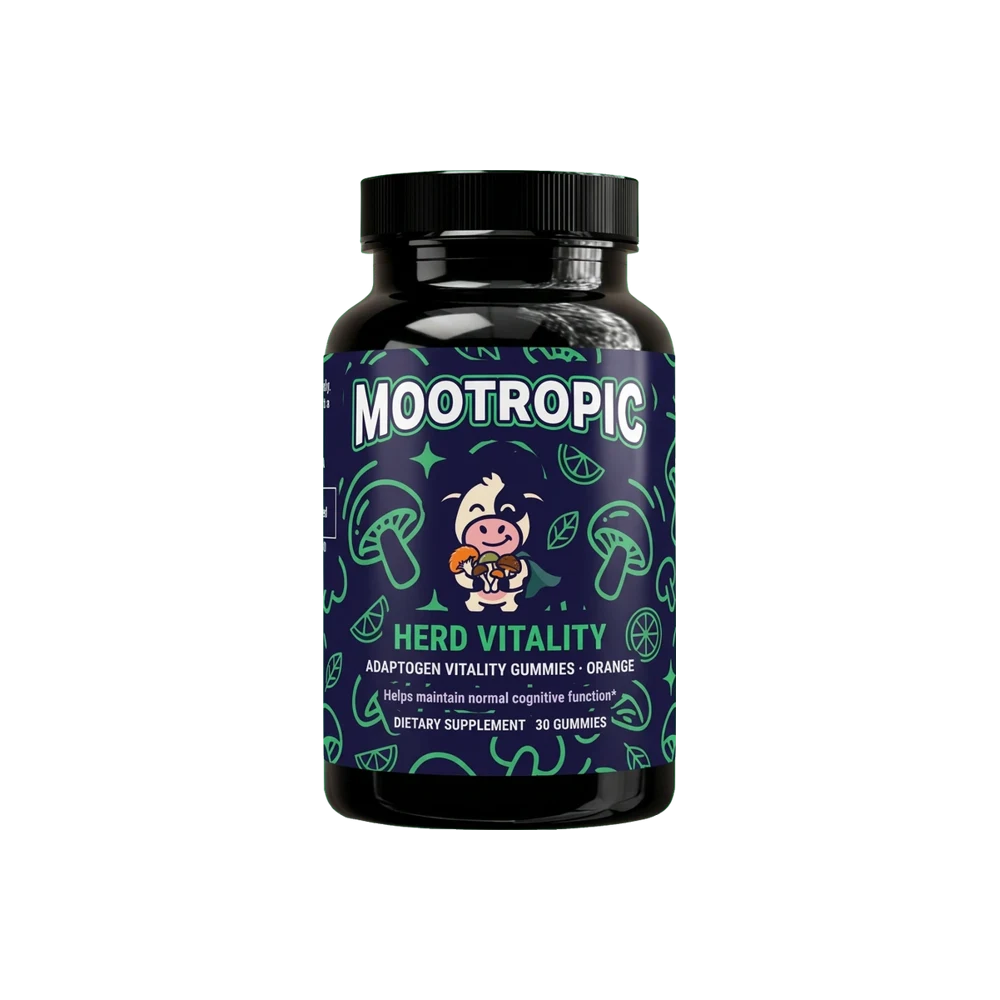 Herd Vitality — Adaptogen Mushroom Gummies · Orange