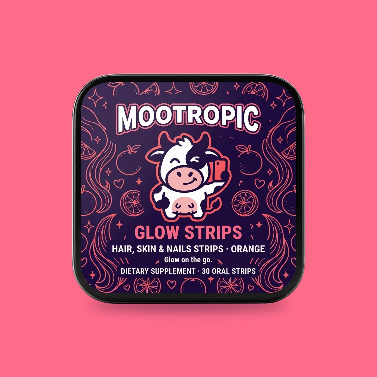 Glow Strips — Hair, Skin & Nails Strips · Orange