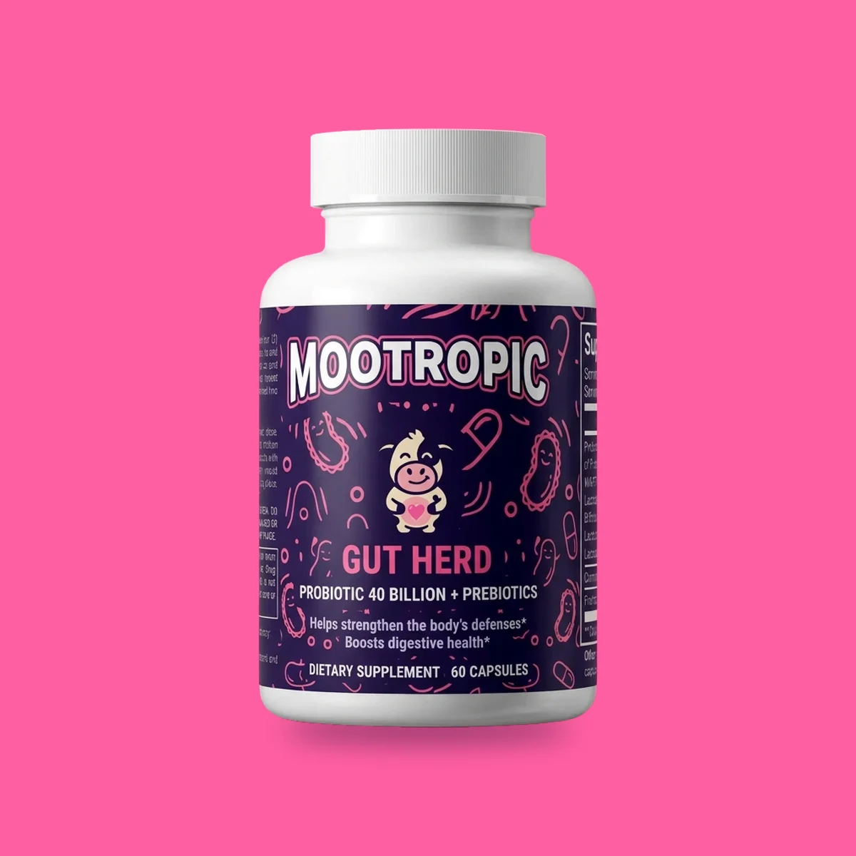 Gut Herd โ Probiotic 40 Billion + Prebiotics