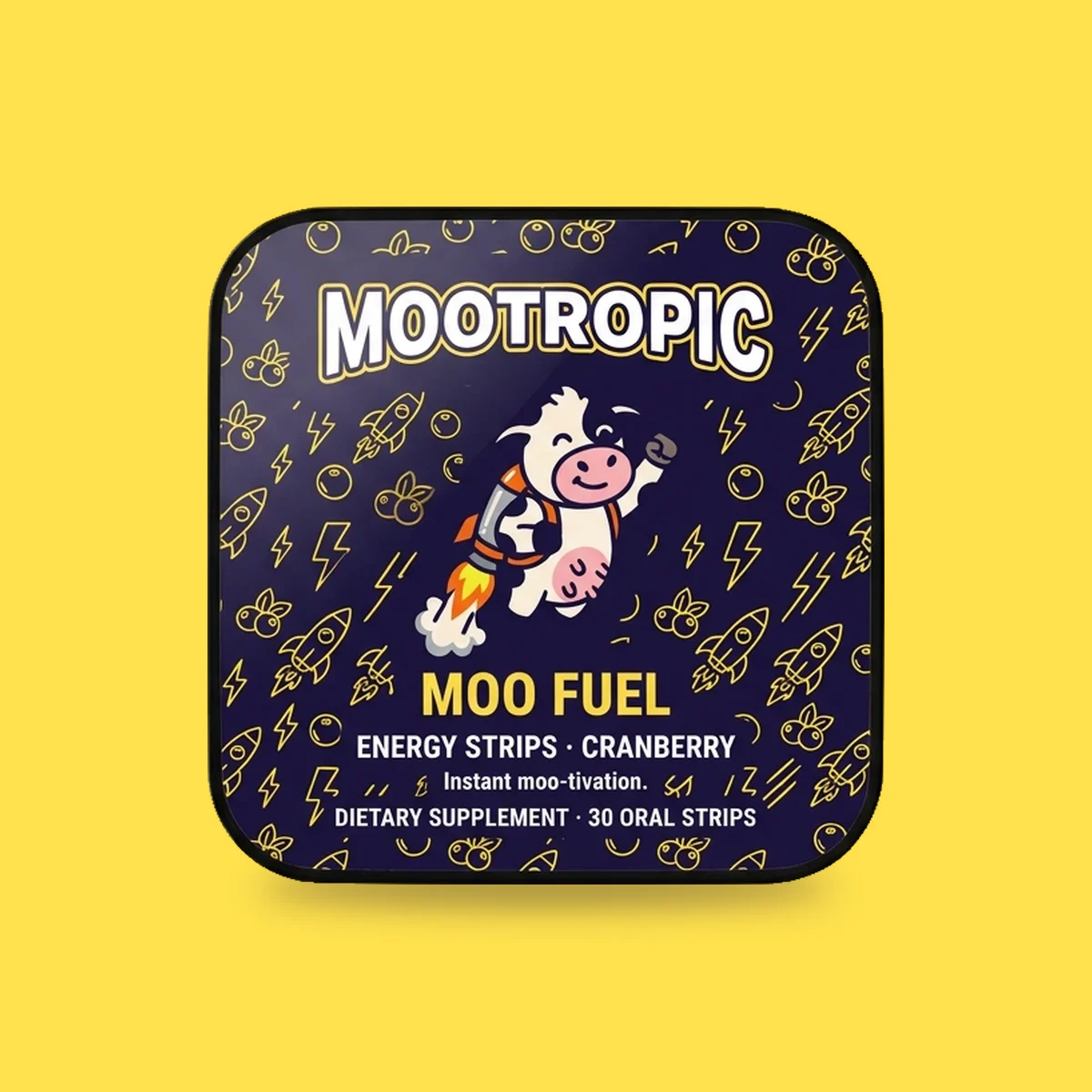 Moo Fuel — Energy Strips · Cranberry