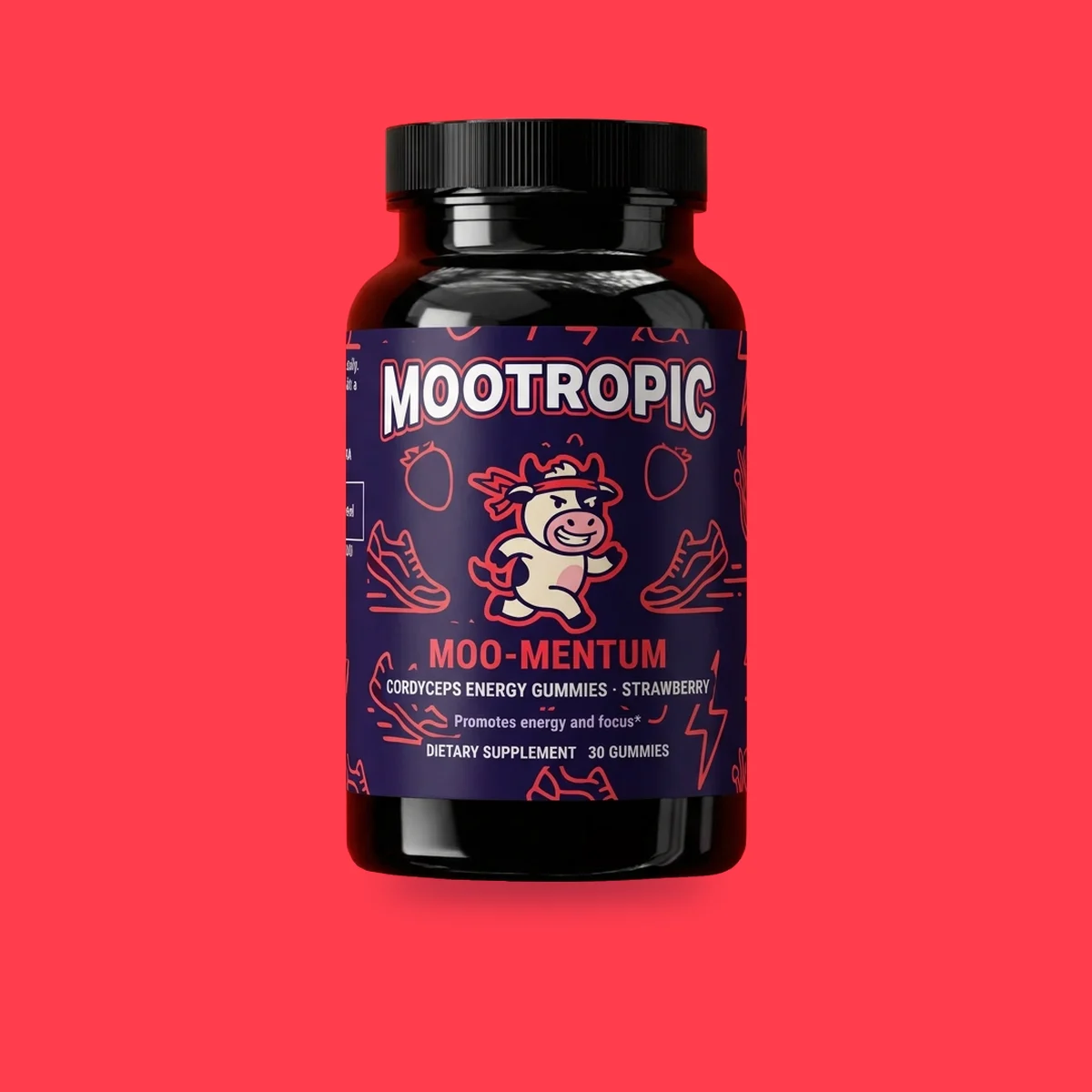 Moo-mentum — Cordyceps Energy Gummies · Strawberry