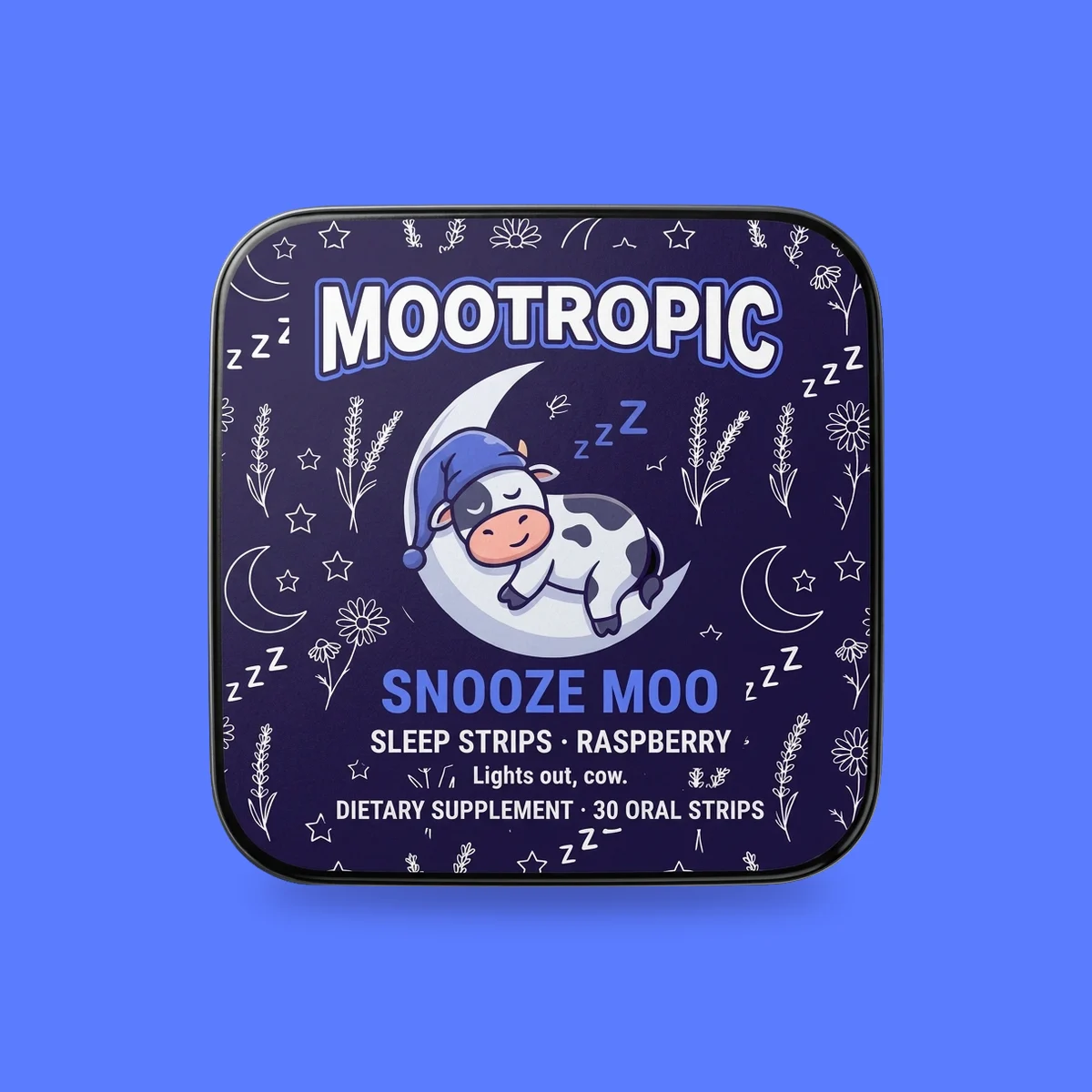 Snooze Moo — Sleep Strips · Raspberry